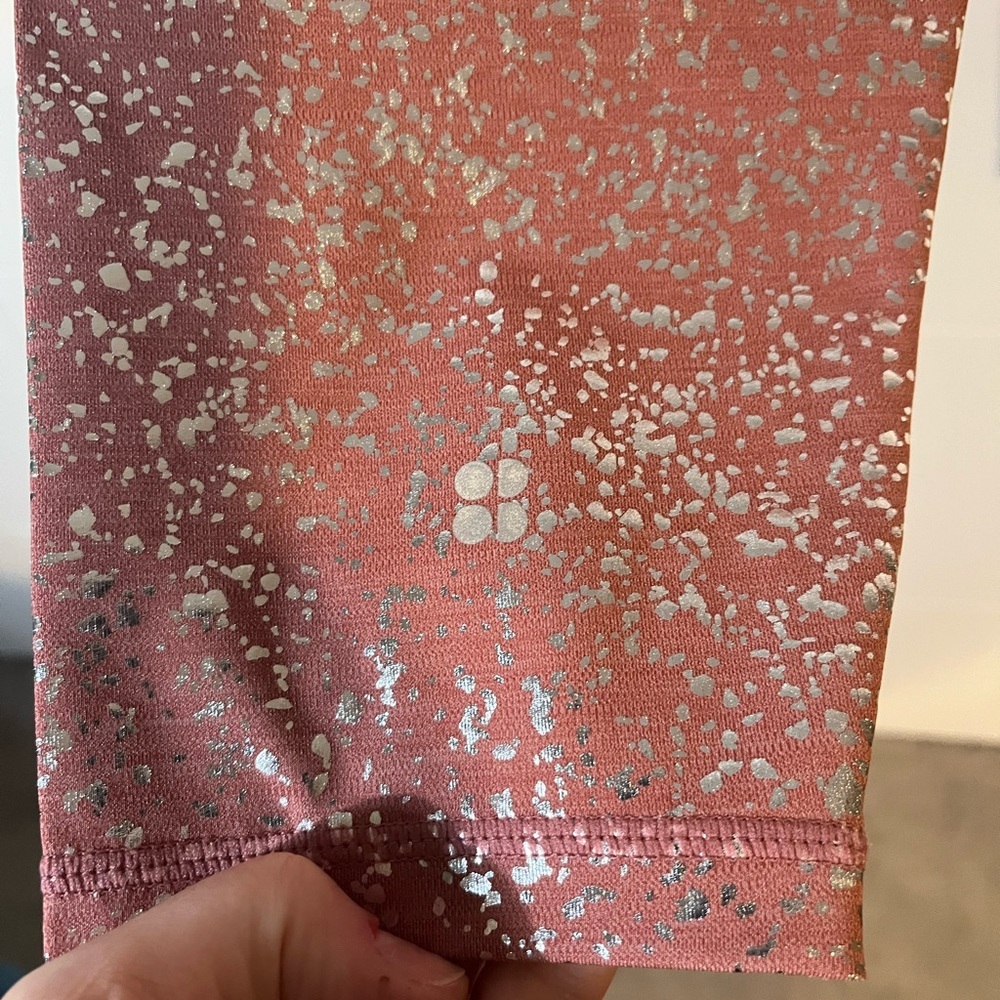 NWT Sweaty Betty Disco Metallic Leggings with 7/8 Length Size XL - Picture 7 of 12